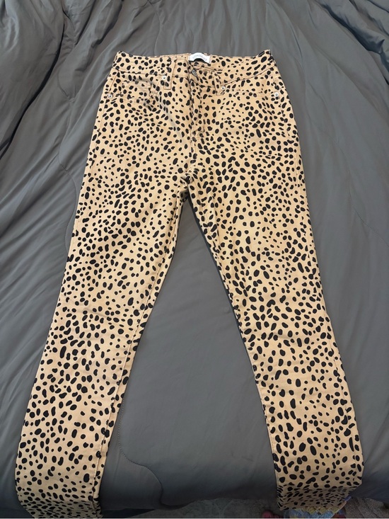 crown & ivy Pants - Tan Leopard-Spot Pants